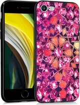 iMoshion Design voor de iPhone SE (2020) / 8 / 7 hoesje - Grafisch - Roze Bling