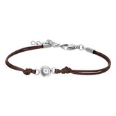 iXXXi-Jewelry-Wax Cord Top Part Base Brown-Zilver-dames-Armband (sieraad)-One size