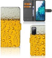 Telefoonhoesje Geschikt voor Samsung Galaxy S20FE Flip Cover Valentijn Cadeautje hem Bier