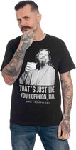 The Big Lebowski Heren Tshirt -M- Dude Zwart