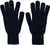 Sarlini fijn gebreide Heren handschoen One Size for Touchscreen Navy