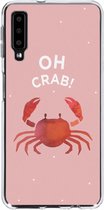 Hoesje Siliconen Geschikt voor Samsung Galaxy A7 (2018) - Design Backcover siliconen - Meerkleurig / Oh Crab