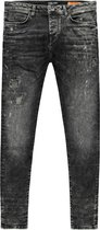 Cars Jeans Aron Super Skinny 72828 41 Damaged Black Mannen Maat - W38 X L32