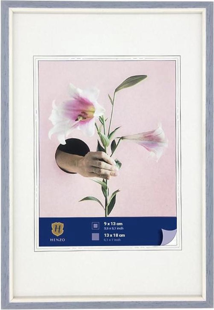 Henzo Fotolijst - Henzo - Lily - Fotomaat 13x18 cm - Blauw