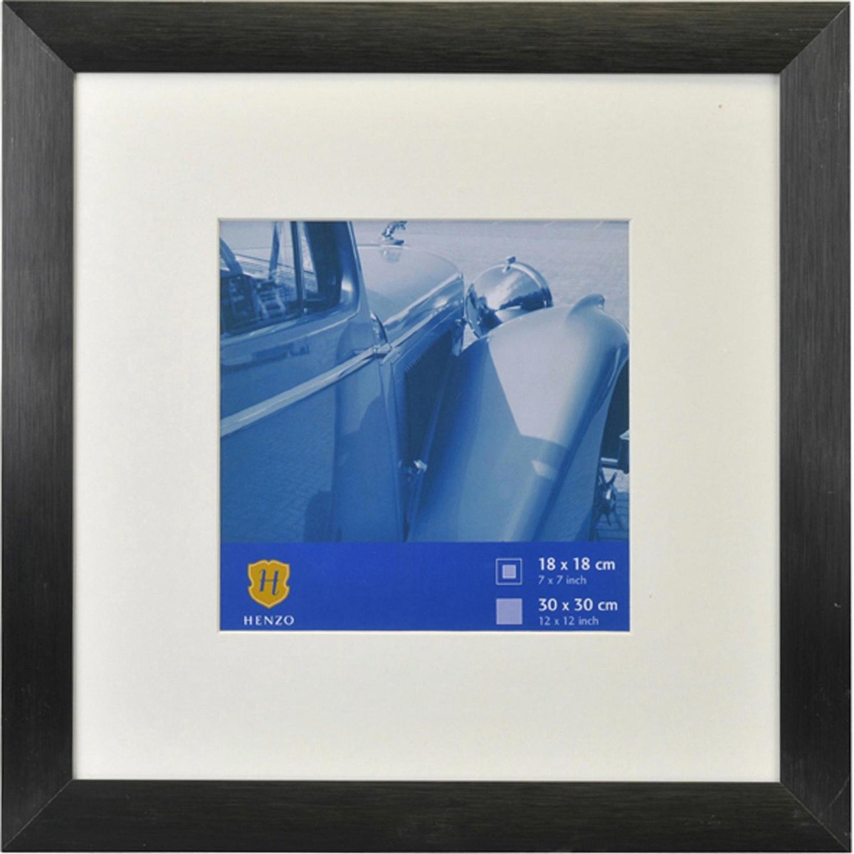 Henzo Fotolijst - Henzo - Luzern - Fotomaat 30x30 cm - Zwart
