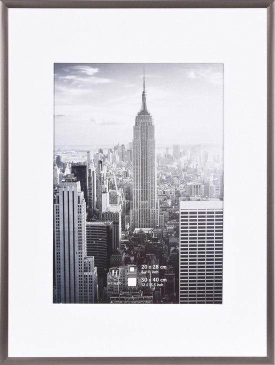 Fotolijst - Henzo - Manhattan - Fotomaat 30x40 cm - Donkergrijs