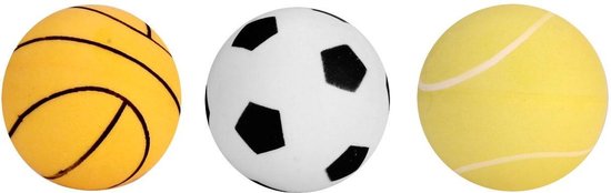 Balles de tennis de table Get & Go avec impression en tube - 6 pièces - Wit/ Oranje/ Jaune