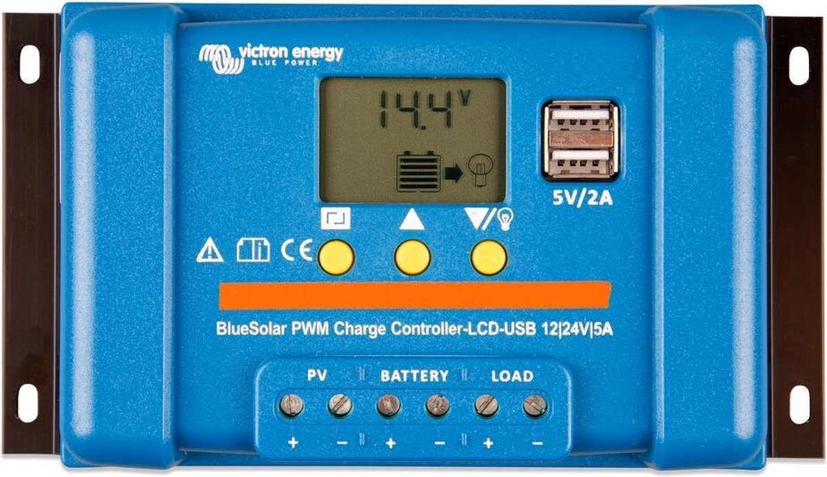 Victron BlueSolar PWM-LCD&USB 12/24V-20A - Victron Energy