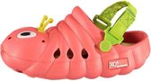 Xq Gardenwear Garden Clog Caterpillar Junior Caoutchouc Rose Taille 19-21