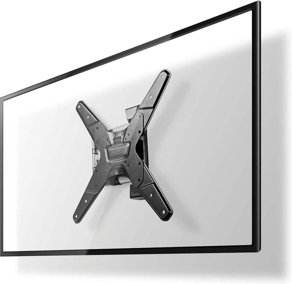 Nedis Draai- en Kantelbare TV-Muurbeugel | 23-55 " | Maximaal schermgewicht: 30 kg | Kantelbaar | Draaibaar | Minimale muurafstand: 48 mm | Maximale muurafstand: 410 mm | 3 Draaipunt(en) | Staal | Zwart