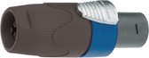 Neutrik NL4FX Luidsprekerconnector Stekker, recht Aantal polen: 4 Zwart, Zilver, Blauw 1 stuk(s)
