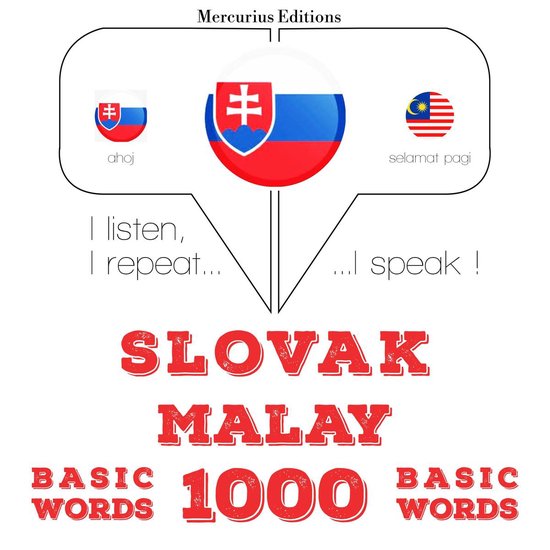 Slovenský - Malajský: 1000 základných slov - cover