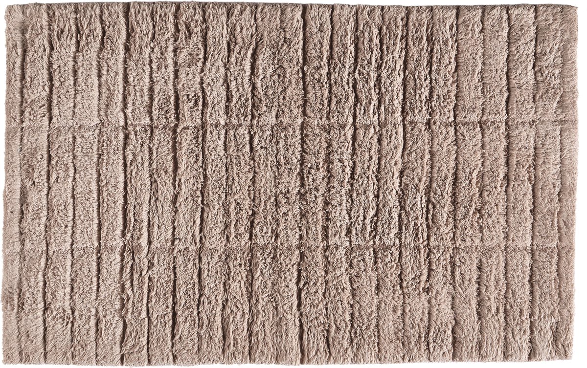 Zone Denmark badmat - tiles - Beige - 100% katoen - 80 x 50 cm