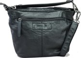 Bagsac Leren Schoudertas 6003 Zwart