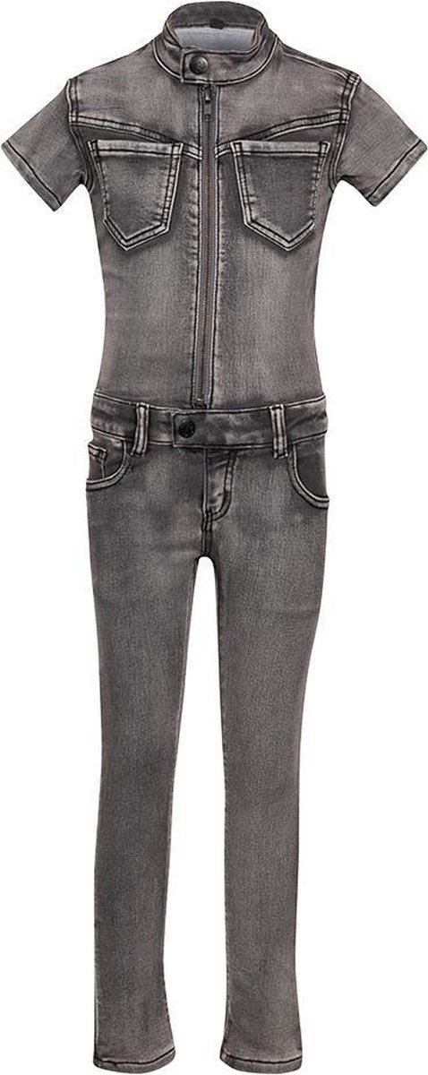 Jogg jeans jumpsuit met korte mouwen - MAAT 122