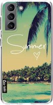 Casetastic Samsung Galaxy S21 4G/5G Hoesje - Softcover Hoesje met Design - Summer Love Print