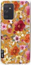 Casetastic Samsung Galaxy A52 (2021) 5G / Galaxy A52 (2021) 4G Hoesje - Softcover Hoesje met Design - Flowers Mustard Print