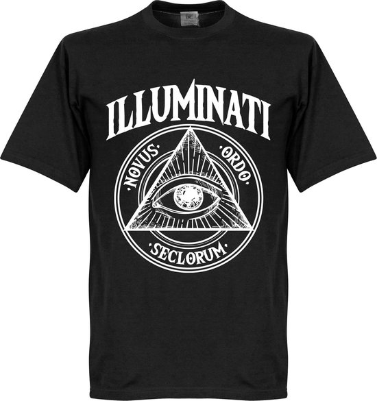 T-Shirt Illuminati - Zwart - 4XL