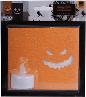Arti Casa Lampion Halloween Led 7 X 10,5 Cm Papier Oranje