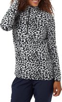 Spex Print Fleece Skipully - Korte Rits - Midlayer - Wintersport -  Grijs Dames - Maat M