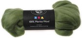 Merino wol, 21 micron, cactus, 100 gr