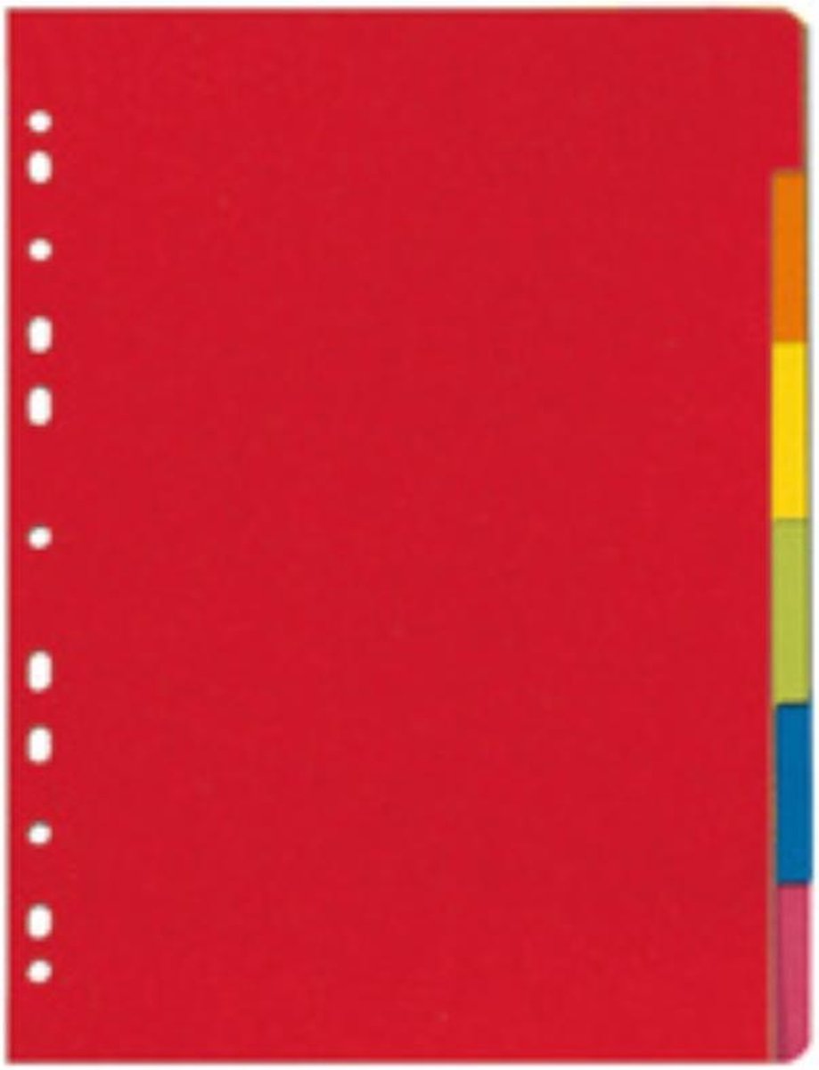 Herlitz register - A4 - manilla karton - intensief gekleurd karton - 10st.