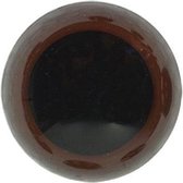 Veiligheidsogen 8 mm kleur 881 zwarte pupil bruine rand 5 paar