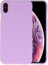 BackCover Hoesje Color Telefoonhoesje voor iPhone XS Max - Paars