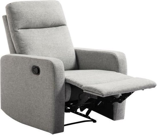 RELAX Handmatige relaxstoel - Grijze - Klassiek - B 76 x D 88 cm | bol.com