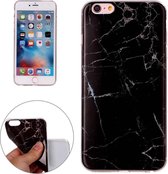 Voor iPhone 6 & 6s Black Marbling Pattern Soft TPU Protective Back Cover Case