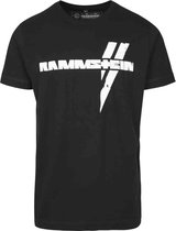 Urban Classics Rammstein Heren Tshirt -L- Rammstein Weiße Balken Zwart