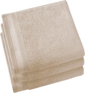 De Witte Lietaer Contessa - Handdoek - 50x100 cm - Set van 3 - Sand