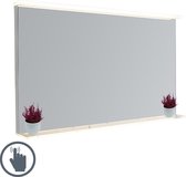QAZQA miral - Moderne LED Dimbare Spiegel verlichting met Dimmer voor binnen voor badkamer - 1 lichts - L 100 cm - Transparant -