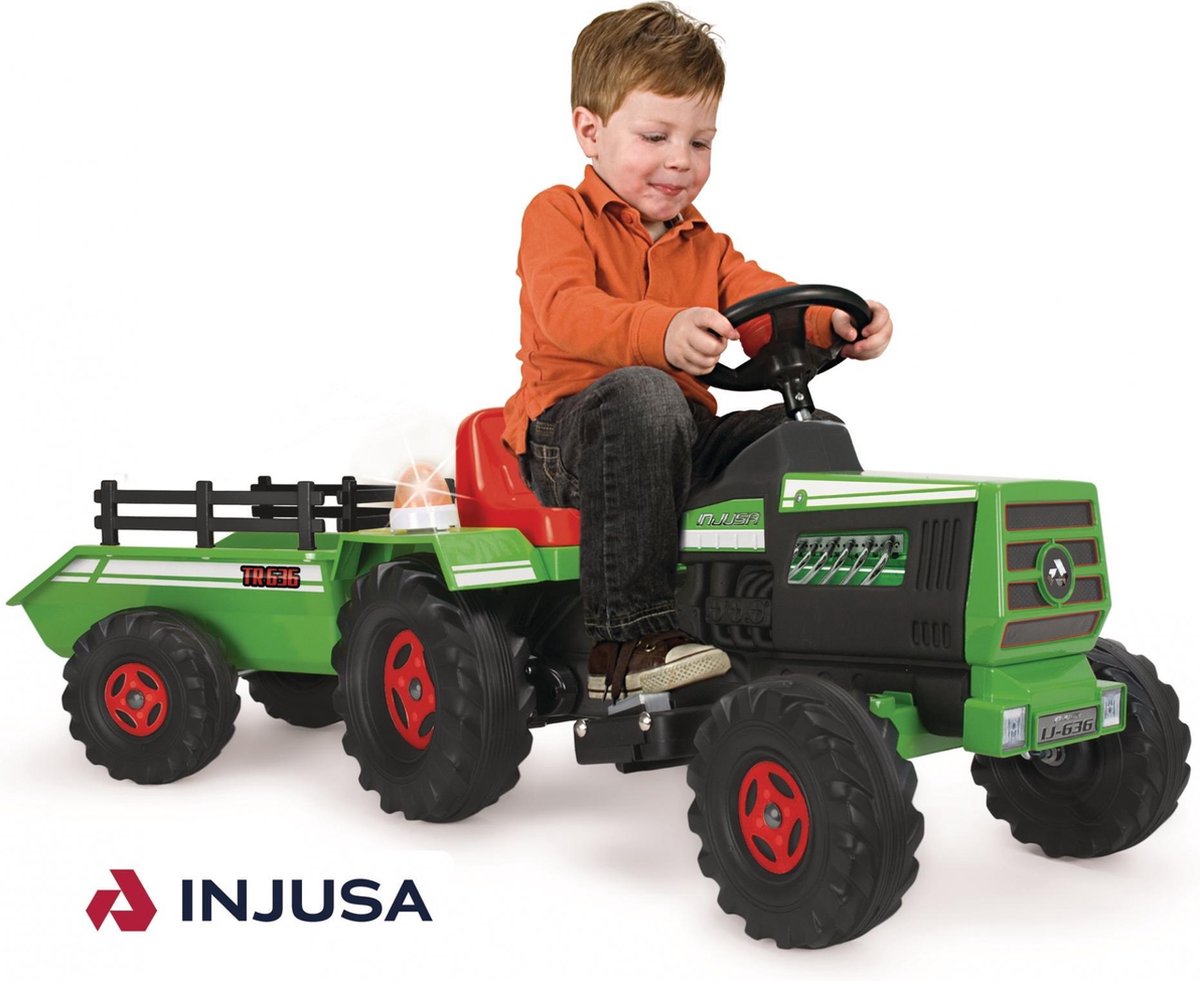 Injusa Basis Elektrische Kindertractor 6v Groen