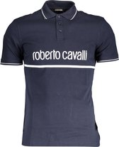 Roberto Cavalli Polo Blauw L Heren