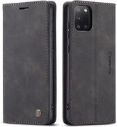 CaseMe - Samsung Galaxy A31 hoesje - Wallet Book Case - Magneetsluiting - Zwart