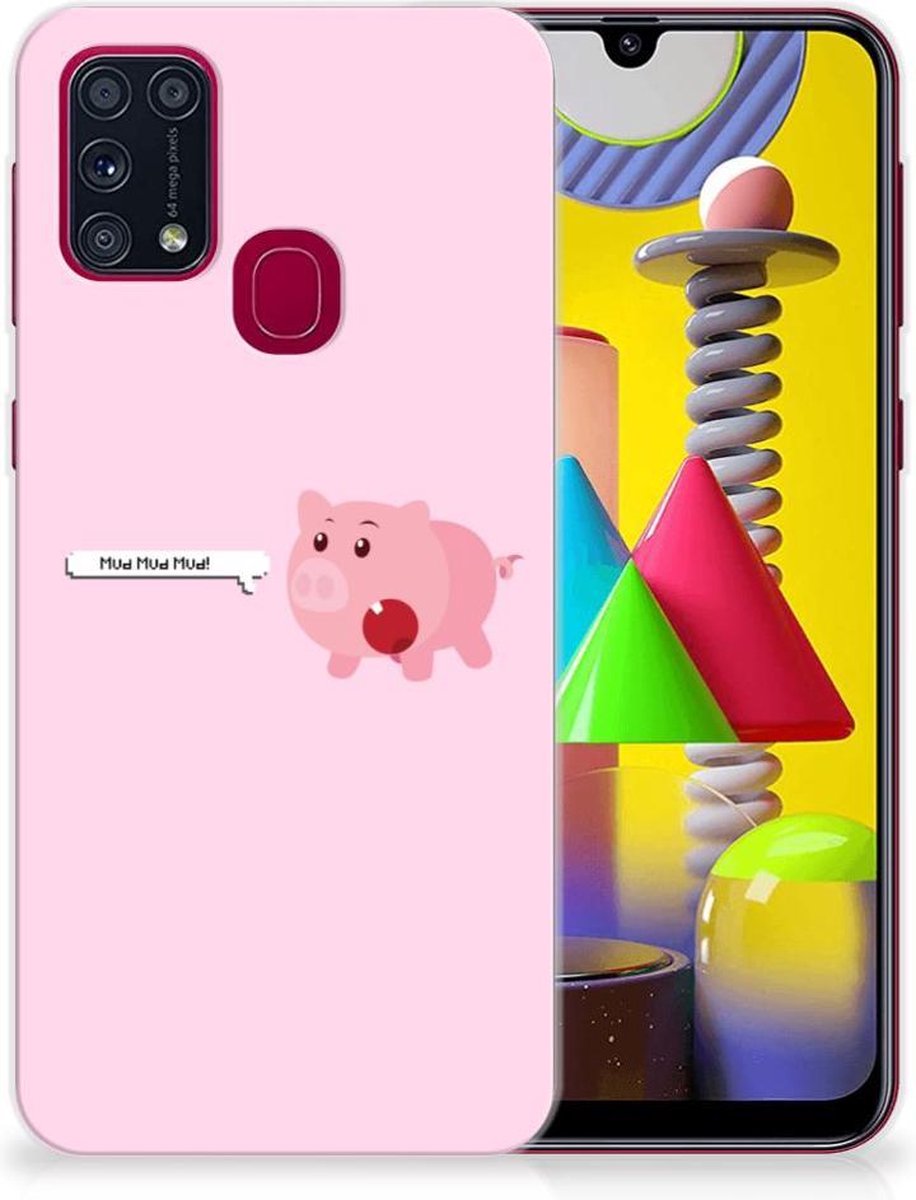 Samsung Galaxy M31 Telefoonhoesje met Naam Pig Mud