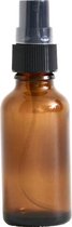 Amber (bruinglas) sprayflesje 30 ml met spraydop/verstuiver - glazen sprayfles - aromatherapie - hervulbaar