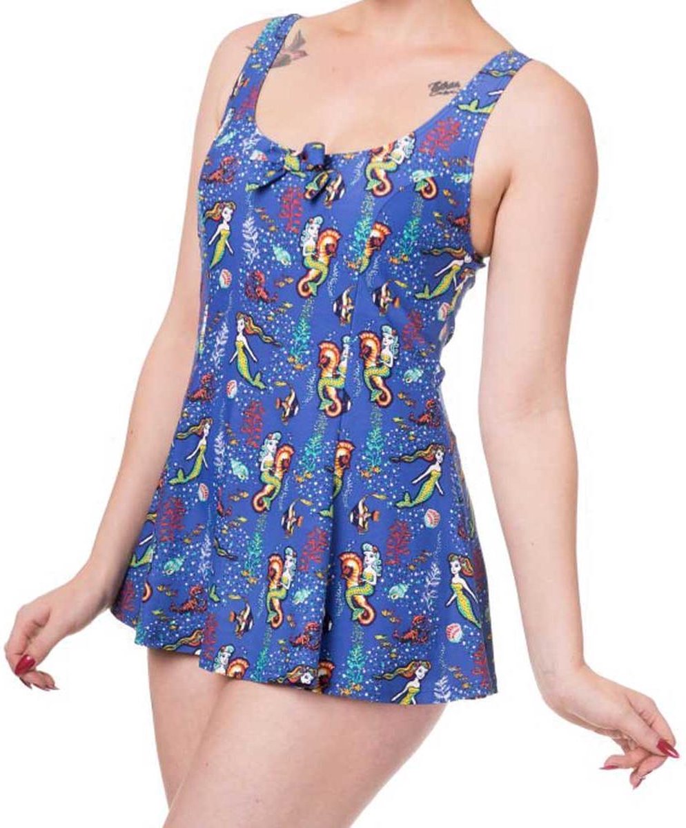 Banned - WILDERNESS Badpak - XS - Blauw/Multicolours