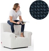 Milos meubelhoezen - Hoes voor fauteuil 70-110cm - Marineblauw