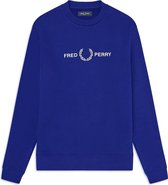 Fred Perry - Graphic Sweatshirt - Sweater - XS - Blauw