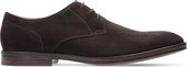 Clarks - Heren schoenen - CitiStrideLace - G - dark brown suede - maat 8,5