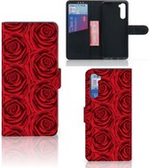 GSM Hoesje OnePlus Nord Mobiel Bookcase Red Roses