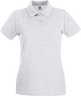 Fruit Of The Loom Vrouwen Dames-Fit Premium Poloshirt Met Korte Mouwen (Ash Grijs)