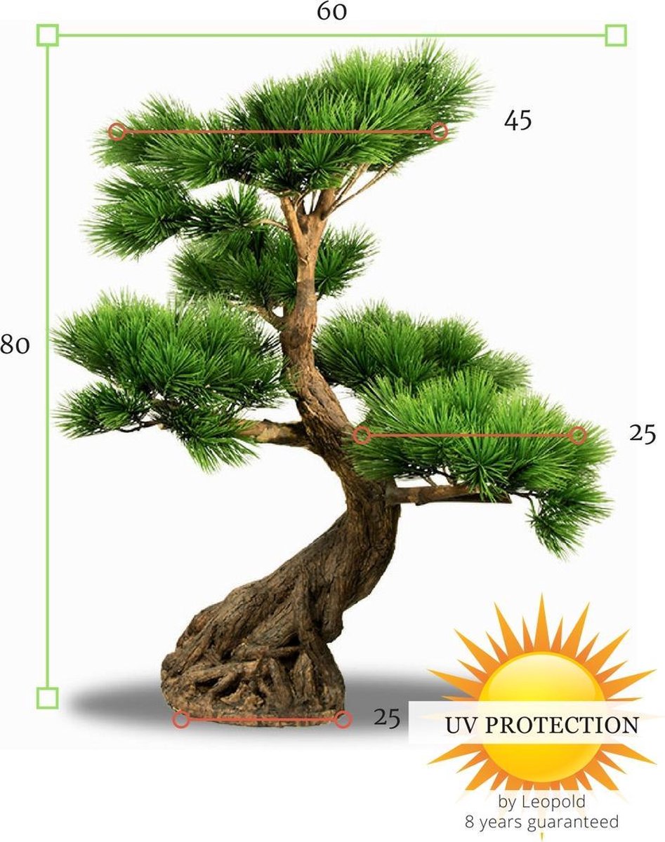 Kunstmatige Bonsai Kunstplanten Bonsai Pine Tree, 16 inch Faux House Gastvrije Pine Pot Planten, Simulatie Pine for Office, Zen Garden Decoration Faux ingegoten plant
