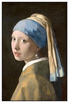 Meisje met de parel, Johannes Vermeer - Foto op Akoestisch paneel - 60 x 90 cm