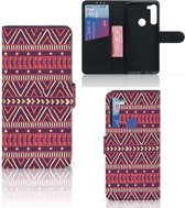 GSM Hoesje Motorola G8 Power Bookcase Aztec Purple