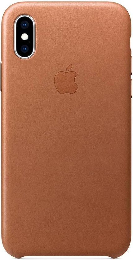 koper Nutteloos Paar Apple Leren Hoesje voor iPhone Xs Max - Bruin | bol.com