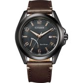 Citizen  AW7057-18H Horloge - Leer - Bruin - Ø 41 mm