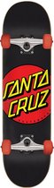 Santa Cruz Classic Dot 7.25 compleet skateboard black red